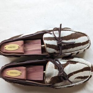 Ralph Lauren Calf Hair Animal Print driver Shoes Size 9